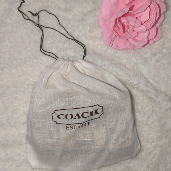 Coach Tan Wallet Vintage Op Art CC Jacquard Signature Flap Wallet And Dusty - Picture 8 of 8